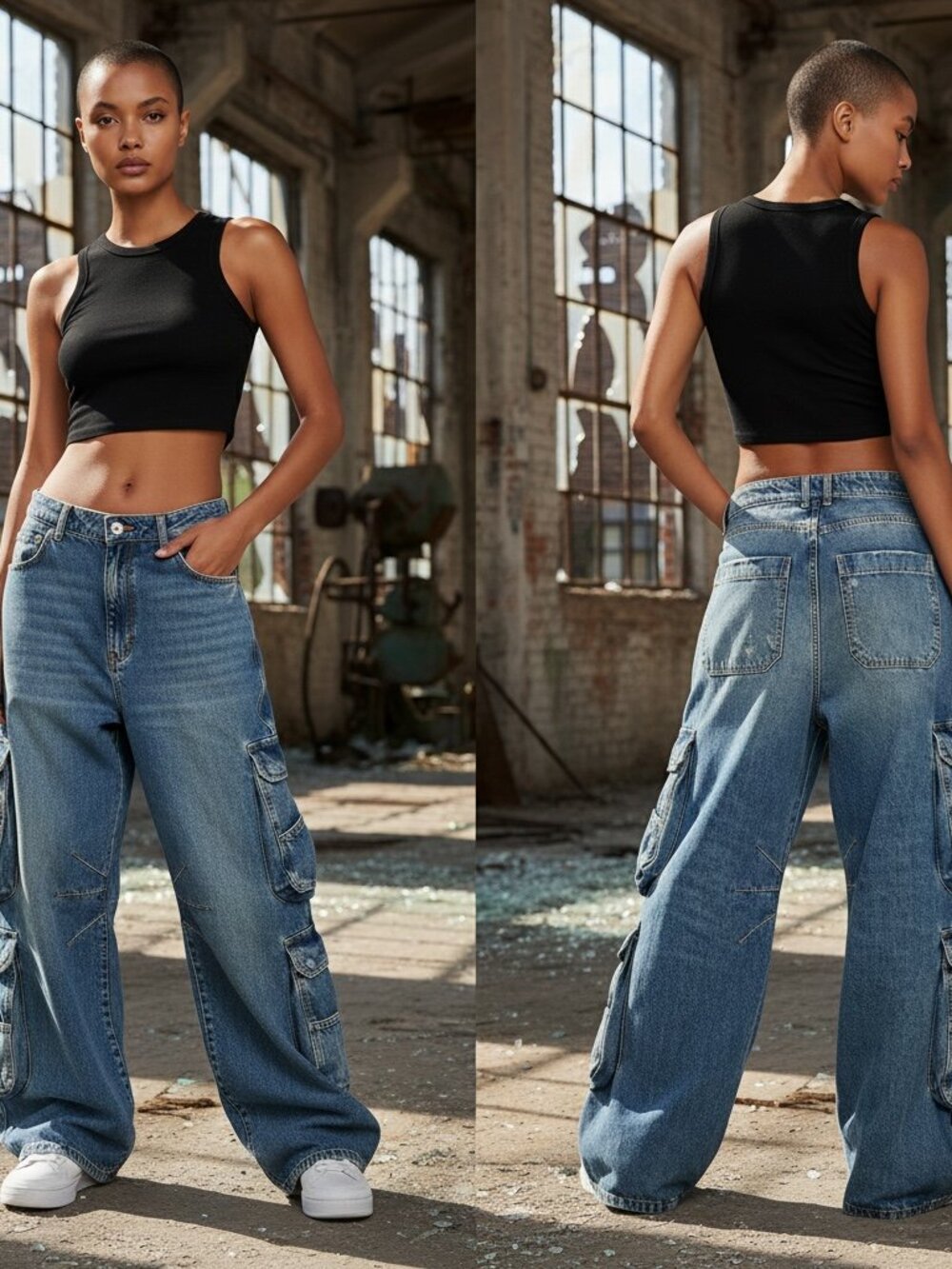 Diesel 1996 D-Sire Relaxed Jeans W30 Rare Wide Leg Cargo Y2K Streetwear